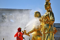 Фонтан «Дружба народов» на ВДНХ промыли перед Днем города